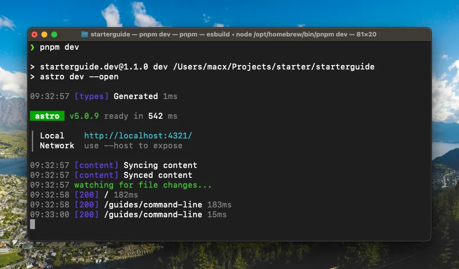 Das Terminal unter macOS